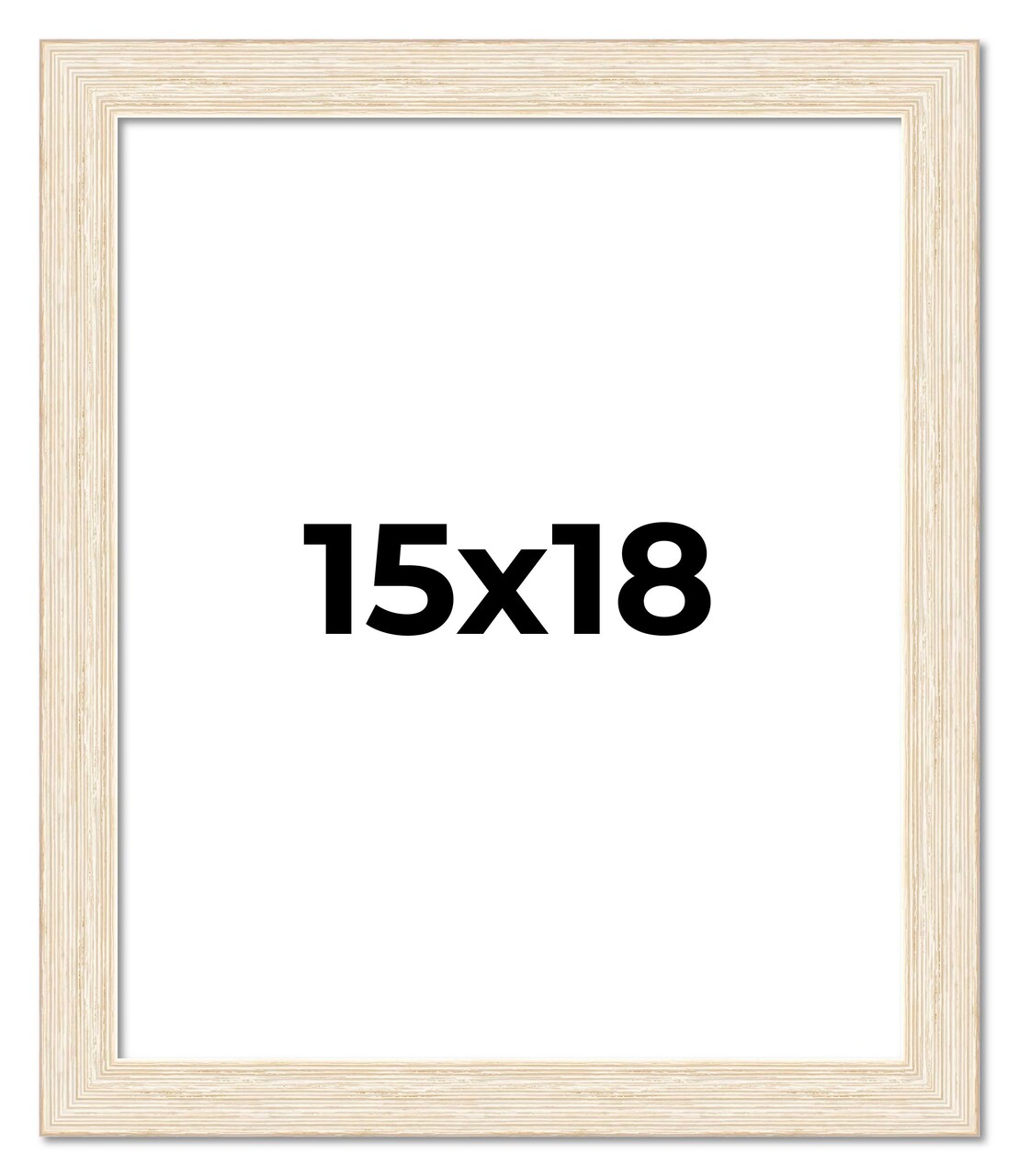 15x18 Wide Barnwood Picture Frame with UV-Resistant Acrylic & Acid Free Backing, Available in 6 Paint Finishes - Grey, Brown, White, and Black